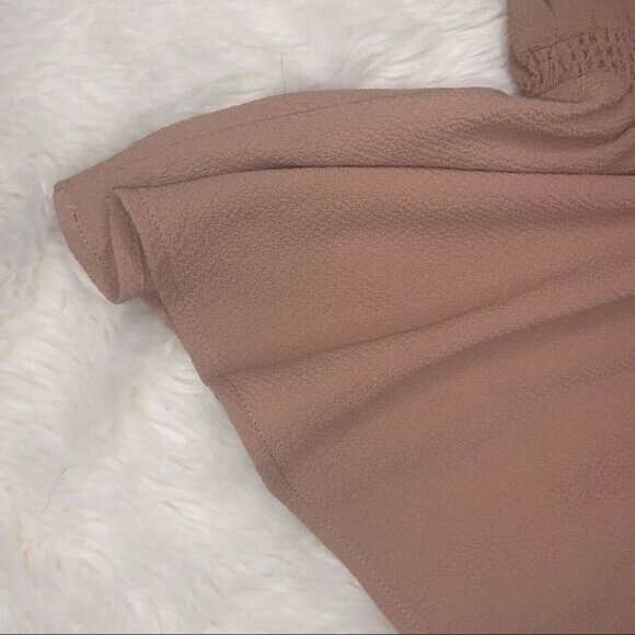 Sz Small Pink Nude Halter Top with Sequins/Stripes - Picture 5 of 15